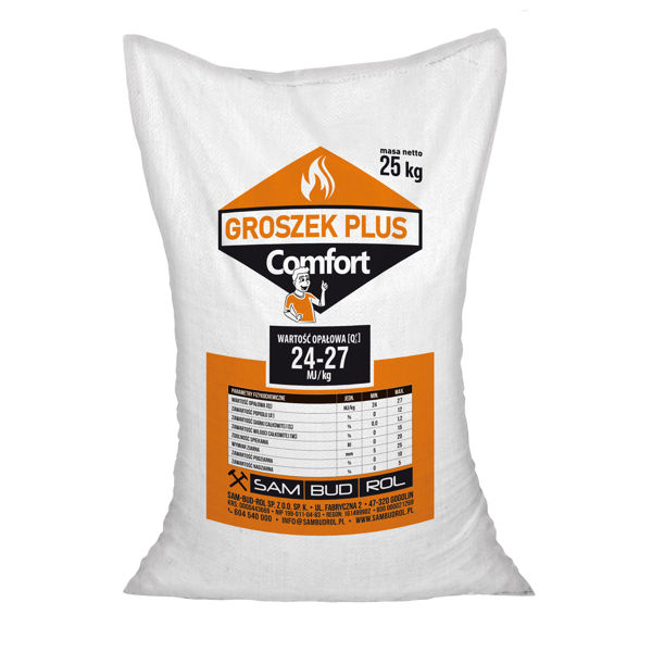 Obrazek Węgiel Groszek 5-25 COMFORT wor.25kg