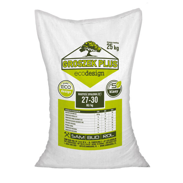 Obrazek Węgiel Groszek 5-25 ECODESIGN wor.25kg