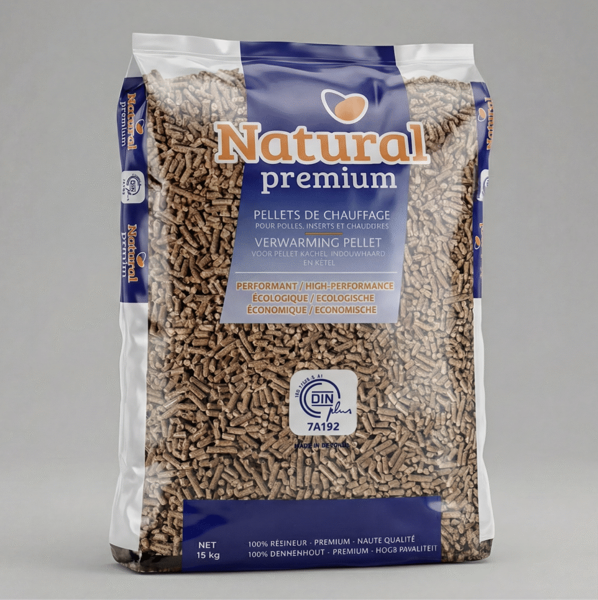 Obrazek Pellet drzewny Natural DIN Plus 6mm 15 kg